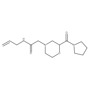N-(prop-2-en-1-yl)-2-[2-(pyrrolidine-1-carbonyl)morpholin-4-yl]acetamide Structure