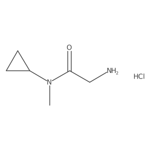 2-amino-N-cyclopropyl-N-methylacetamide hydrochloride Structure