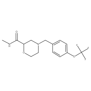 N-methyl-4-{[4-(trifluoromethoxy)phenyl]methyl}morpholine-2-carboxamide Structure