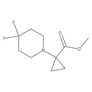 Methyl 1-(4,4-difluoropiperidin-1-YL)cyclopropane-1-carboxylate Structure