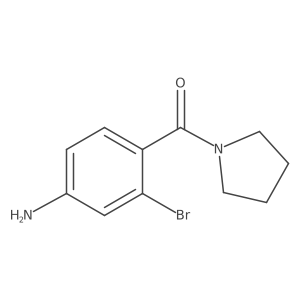 3-Bromo-4-(pyrrolidine-1-yl-carbonyl)-aniline Structure