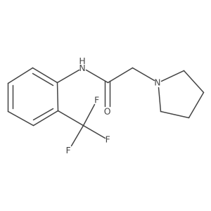 2-pyrrolidin-1-yl-N-[2-(trifluoromethyl)phenyl]acetamide Structure