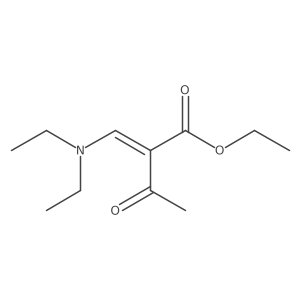 Ethyl 2-[(diethylamino)methylene]-3-oxobutanoate结构式