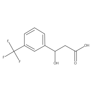 3-Hydroxy-3-(3-(trifluoromethyl)phenyl)propanoic acid结构式