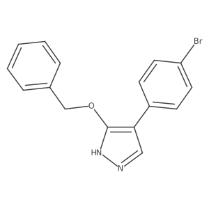 4-(4-Bromophenyl)-3-(phenylmethoxy)-1H-pyrazole结构式