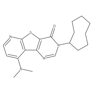 9-dimethylamino-3-cyclooctyl-3H-5-thia-1,3,6-triazafluoren-4-one Structure