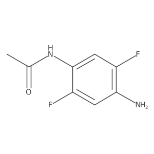N-(4-amino-2,5-difluorophenyl)acetamide结构式