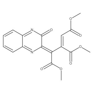 trimethyl (Z,3E)-3-(3-oxoquinoxalin-2-ylidene)prop-1-ene-1,2,3-tricarboxylate Structure