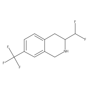 3-(Difluoromethyl)-1,2,3,4-tetrahydro-7-(trifluoromethyl)isoquinoline Structure