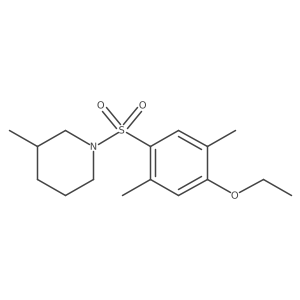 1-[(4-Ethoxy-2,5-dimethylphenyl)sulfonyl]-3-methylpiperidine Structure
