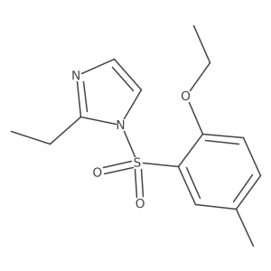 1-[(2-ethoxy-5-methylphenyl)sulfonyl]-2-ethyl-1H-imidazole Structure