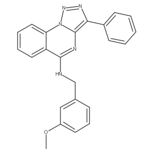 N-(3-methoxybenzyl)-3-phenyl[1,2,3]triazolo[1,5-a]quinazolin-5-amine Structure