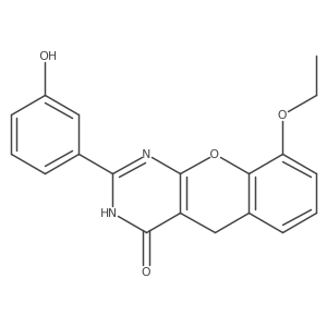 9-ethoxy-2-(3-hydroxyphenyl)-3H-chromeno[2,3-d]pyrimidin-4(5H)-one结构式