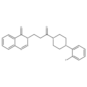 3-{3-[4-(2-fluorophenyl)-1-piperazinyl]-3-oxopropyl}-1,2,3-benzotriazin-4(3H)-one Structure
