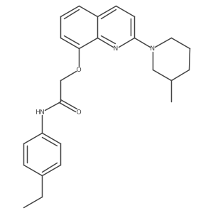 N-(4-ethylphenyl)-2-((2-(3-methylpiperidin-1-yl)quinolin-8-yl)oxy)acetamide结构式