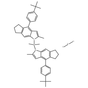 Dichloro[rel-(1R,1a(2)R)-(dimethylsilylene)bis[(1,2,3,3a,8a-eta)-4-[4-(1,1-dimethylethyl)phenyl]-6,7-dihydro-2-methyl-s-indacen-1(5H)-ylidene]]zirconium结构式