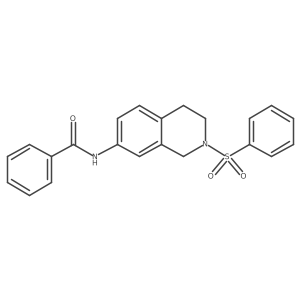 N-(2-(phenylsulfonyl)-1,2,3,4-tetrahydroisoquinolin-7-yl)benzamide Structure