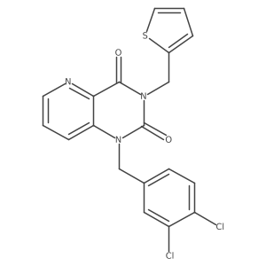 1-(3,4-dichlorobenzyl)-3-(thiophen-2-ylmethyl)pyrido[3,2-d]pyrimidine-2,4(1H,3H)-dione Structure