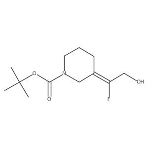 tert-Butyl 3-(1-fluoro-2-hydroxyethylidene)-piperidine-1-carboxylate Structure