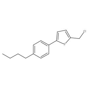 2-(4-Butylphenyl)-5-(chloromethyl)thiophene结构式