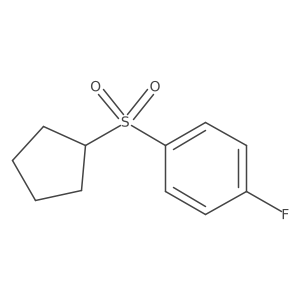 1-(Cyclopentylsulfonyl)-4-fluorobenzene结构式