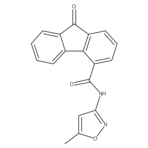 N-(5-methyl-1,2-oxazol-3-yl)-9-oxo-9H-fluorene-4-carboxamide Structure