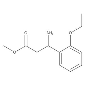 Methyl 3-amino-3-(2-ethoxyphenyl)propanoate结构式