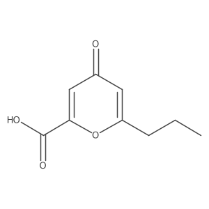 6-Propyl-4-oxo-4h-pyran-2-carboxylic acid Structure