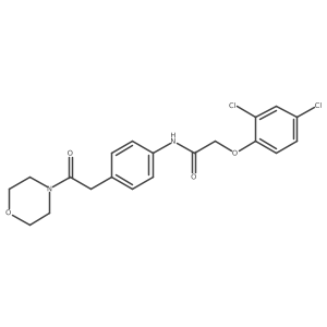 2-(2,4-dichlorophenoxy)-N-{4-[2-(morpholin-4-yl)-2-oxoethyl]phenyl}acetamide结构式