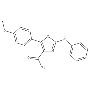 5-(4-Methoxyphenyl)-2-(phenylamino)oxazole-4-carboxamide Structure