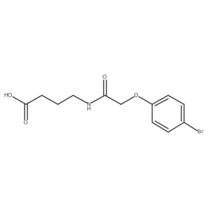 4-(2-(4-Bromophenoxy)acetamido)butanoic acid结构式