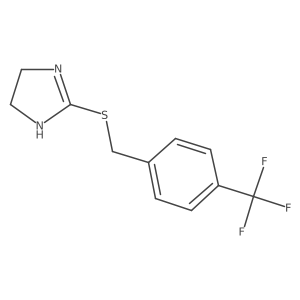 2-({[4-(trifluoromethyl)phenyl]methyl}sulfanyl)-4,5-dihydro-1H-imidazole Structure
