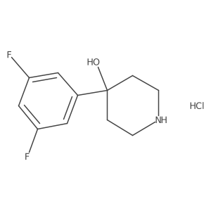 4-(3,5-Difluorophenyl)piperidin-4-ol HCl Structure