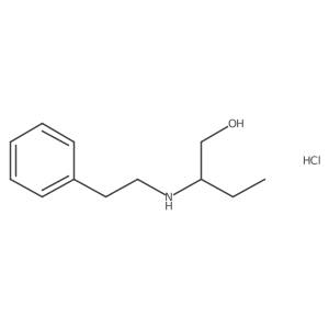 2-[(2-Phenylethyl)amino]butan-1-OL hydrochloride结构式