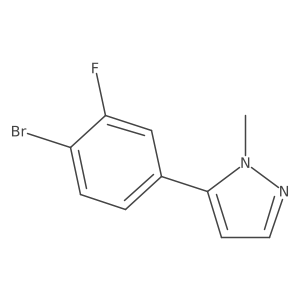 5-(4-bromo-3-fluorophenyl)-1-methyl-1H-pyrazole Structure