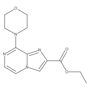 Ethyl 8-morpholinoimidazo[1,2-a]pyrazine-2-carboxylate结构式