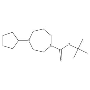 Tert-butyl 4-cyclopentyl-1,4-diazepane-1-carboxylate Structure
