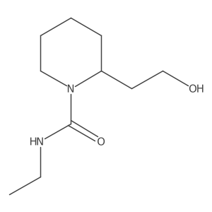 N-ethyl-2-(2-hydroxyethyl)piperidine-1-carboxamide结构式