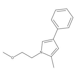 1-(2-Methoxyethyl)-2-methyl-4-phenylpyrrole Structure