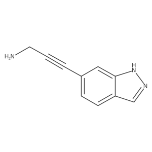 3-(1H-indazol-6-yl)prop-2-yn-1-amine Structure