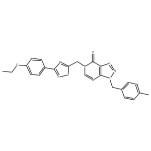 6-((3-(4-ethoxyphenyl)-1,2,4-oxadiazol-5-yl)methyl)-3-(4-methylbenzyl)-3H-[1,2,3]triazolo[4,5-d]pyrimidin-7(6H)-one Structure