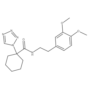 N-[2-(3,4-dimethoxyphenyl)ethyl]-1-(1H-tetrazol-1-yl)cyclohexanecarboxamide Structure