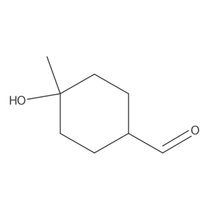trans-4-Hydroxy-4-methyl-cyclohexanecarbaldehyde Structure