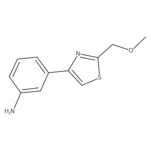 3-[2-(methoxymethyl)-4-thiazolyl]Benzenamine结构式