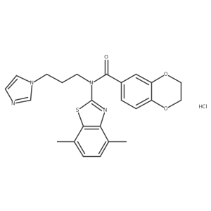 N-(3-(1H-imidazol-1-yl)propyl)-N-(4,7-dimethylbenzo[d]thiazol-2-yl)-2,3-dihydrobenzo[b][1,4]dioxine-6-carboxamide hydrochloride Structure