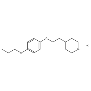 4-[2-(4-Piperidinyl)ethoxy]phenyl propyl ether hydrochloride Structure