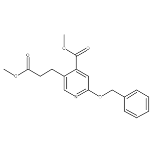 Methyl 2-(benzyloxy)-5-(3-methoxy-3-oxopropyl)isonicotinate Structure