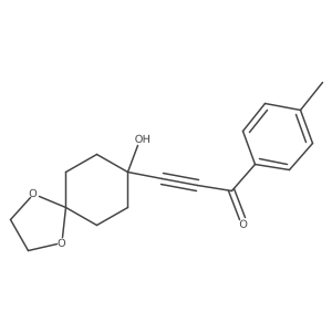 3-(8-Hydroxy-1,4-dioxaspiro[4.5]decan-8-yl)-1-(p-tolyl)-2-propyn-1-one Structure