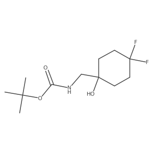 Tert-butyl n-[(4,4-difluoro-1-hydroxycyclohexyl)methyl]carbamate Structure