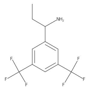 (R)-1-(3,5-Bis(trifluoromethyl)phenyl)propan-1-amine结构式